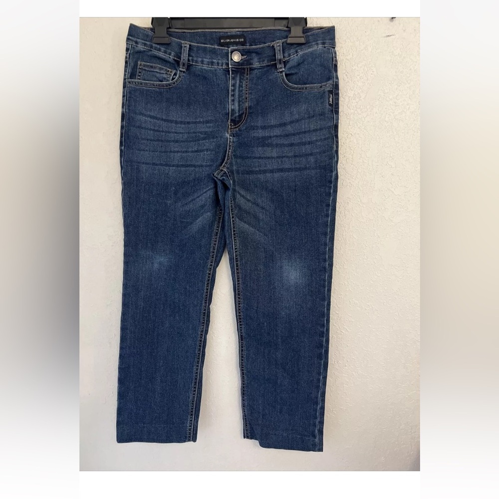 Silver Jean Company Nathan Skinny Slim Fit Size 16 Blue